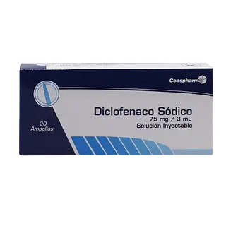 Diclofenaco Sodico 75 Mg 3ml Sol Inyecta Cj*20 Amp Coaspharm