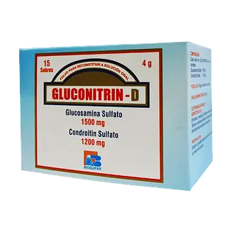 Glucosamina + Condroitina 1500 Sobre * 15 (Gluconitrin) Bioq