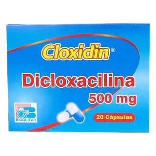 Dicloxacilina 500 Mg Cap * 20 (Cloxidin) Bioquifar