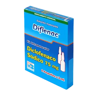 Diclofenaco 75mg/3ml * 6 Amp (Diflenac) Bioquifar