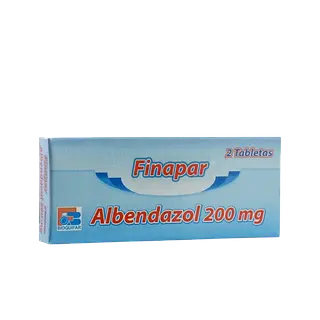 Albendazol 200 Mg Tab Caja *2 (Finapar) Bioquifar