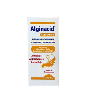 Hidrox Alum + Carbonato Mg Fco *360 Ml (Alginacid) Labquifar