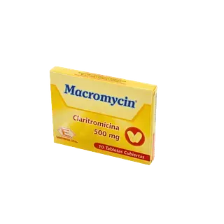 Claritromicina 500 Mg Tab *10 (Macromycin) Labquifar