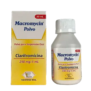 Claritromicina 250mg/5ml Polvo Fco *50 Ml (Macromycin) Labqu