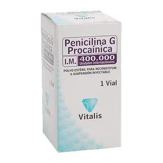 Penicilina G Procainica 400.000 Amp * 1 Vitalis