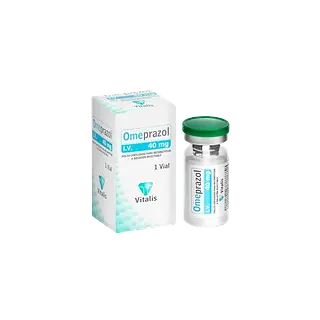 Omeprazol 40 Mg Vial Liofilizado Amp *1 Vitalis