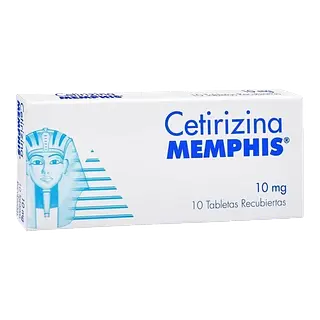 Cetirizina 10 Mg Tab Recubietas * 10 Memphis