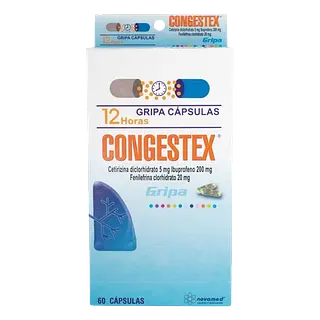 Cetirizina+Ibuprofeno+Fenilefrina Cap*60 Congestex Novamed