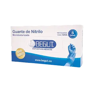Guante Nitrilo Azul Talla S *100 Begut