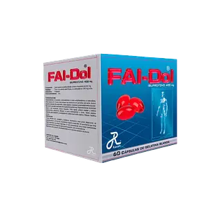 Ibuprofeno 400+Cafeina 60mg (Faidolultra) Cja*60 Cap Ruecam