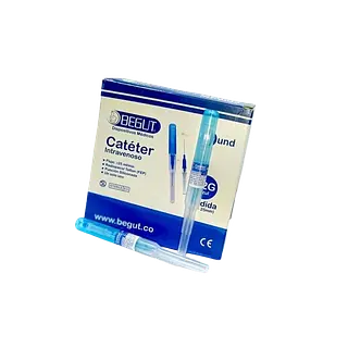 Cateter Intravenoso 22 G(25mm)Azul Begut
