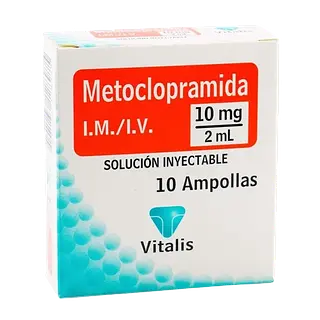 Metoclopramida 10mg/2 Ml Amp Cja*10 Vitalis