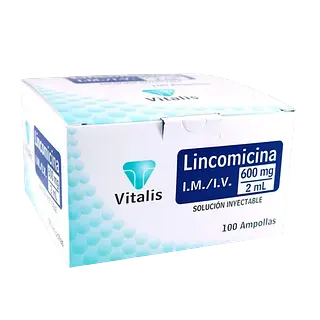 Lincomicina 600 Mg/2ml Amp Cja*100 Vitalis