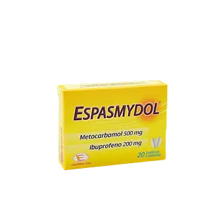 Metocarbamol 500 Mg/Ibupro 200 Mg * 20 Tabletas (Espasmydo)