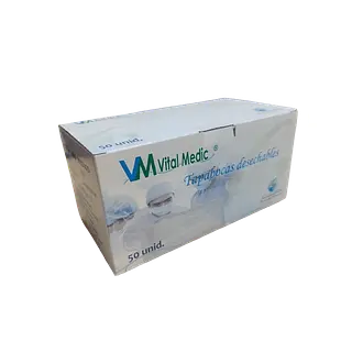 Tapabocas Desechables Azul Cj50 Und Empaq. Ind Vital Medic