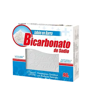 Jabon De Bicarbonato De Sodio Barra 90 Gr Natural Freshly