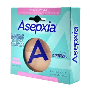 Polvo Compacto Asepxia Natural Mate Caja 10 Gr Genomma Lab