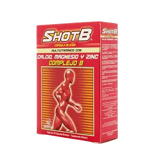 Shot B Multivitaminico Caja 30 Capsulas Genomma Lab
