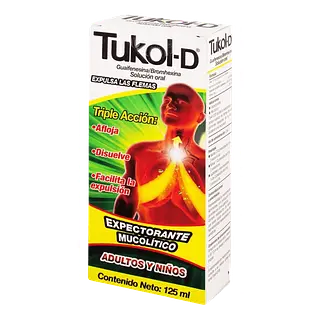 Tukol D Expectorante Sol Oral 125 Ml 15% Descuento Genomma L