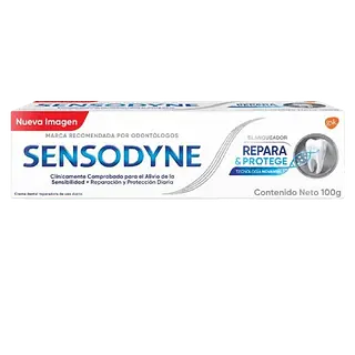 Crema Dental Sensodyne Repara Protege Blanquiador X100 Haleo