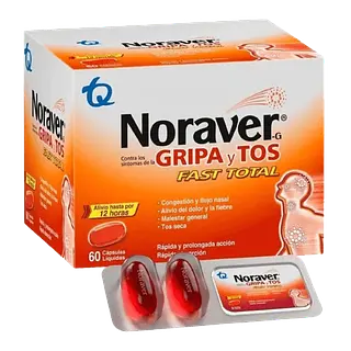 Noraver Gripa Fast Total X 60 Caps Tq