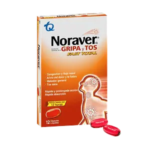 Noraver Gripa Fast Total X 12 Caps Tq