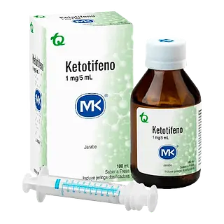 Ketotifeno 1/5ml Jar+Dos Fco X100 Ml Mk Tq