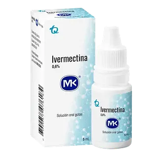 Ivermectina 0.6% Sol Oral Gotas Fco X 5 Ml Mk Tq