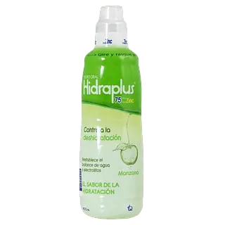 Hidraplus 75meq+Zinc Manzana Fco X 400 Ml Tq