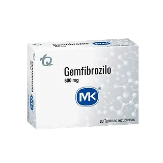 Gemfibrozilo 600mg X 20 Tabletas Mk Tq