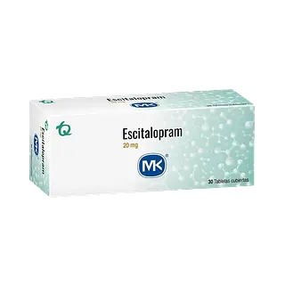 Escitalopram 20mg Caja X 30 Tab Rec Mk Tq