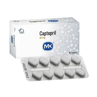 Captopril 50mg X 30 Tab Mk Tq