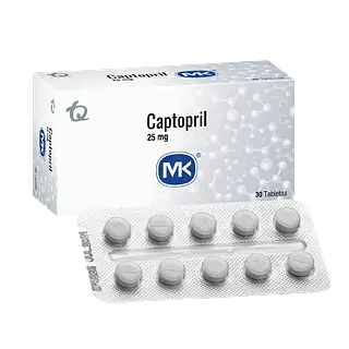 Captopril 25mg X 30 Tab Mk Tq