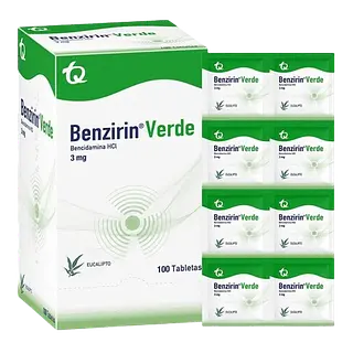 Benzirin Verde Eucalipto Caja X100 Tab Tq