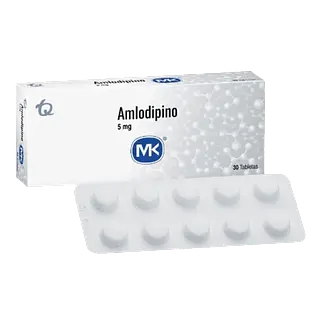 Amlodipino Mk 5 Mg Tabletas X 30 Tab Tq