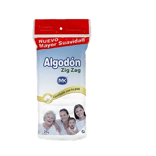 Algodon Zigzag Bolsa X 25 Gr Mk Tq